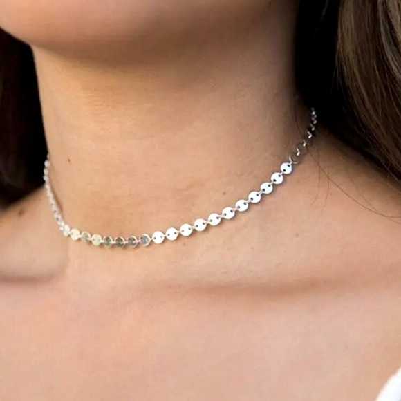 ⚜️𝟯𝟬%𝗢𝗙𝗙 𝗯𝘂𝗻𝗱𝗹𝗲𝘀 𝟯+⚜️ NEW Sequin Chain Stainless Steel Necklace - Picture 10 of 16